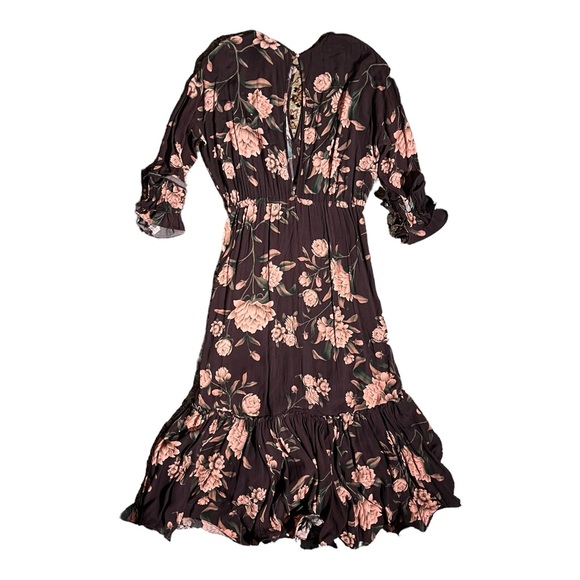 JOHANNA ORTIZ x H&M Brown Floral Dress - Picture 5 of 7